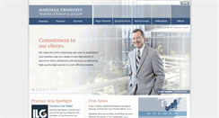 Desktop Screenshot of marshalldennehey.com